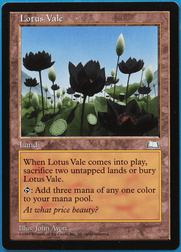 Lotus Vale Weatherlight NM (Rare Reserved List MTG Magic Card) (506633) ABUGames - Picture 1 of 2