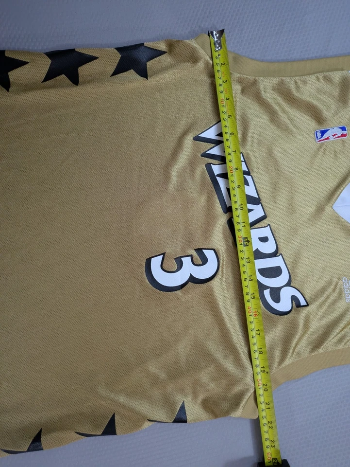 Adidas Caron Butler Washington Wizards Gold Alternate Jersey Size M - Image 3 of 4