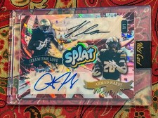 CASE HIT! Holiday Splat 1/1 DUAL AUTOGRAPH JEREMIYAH LOVE + AHMAD HARDY