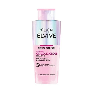 SHAMPOO TRATTAMENTO GLYCOLIC GLOSS TRASFORMAZIONE LUMINOSITÀ ELVIVE L'ORÉAL PA - Photo 1/2