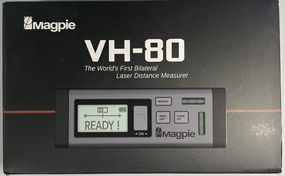 Magpie VH-80 Bi-direction Laser Distance Meter Bilateral Measure Tool NEW OPEN