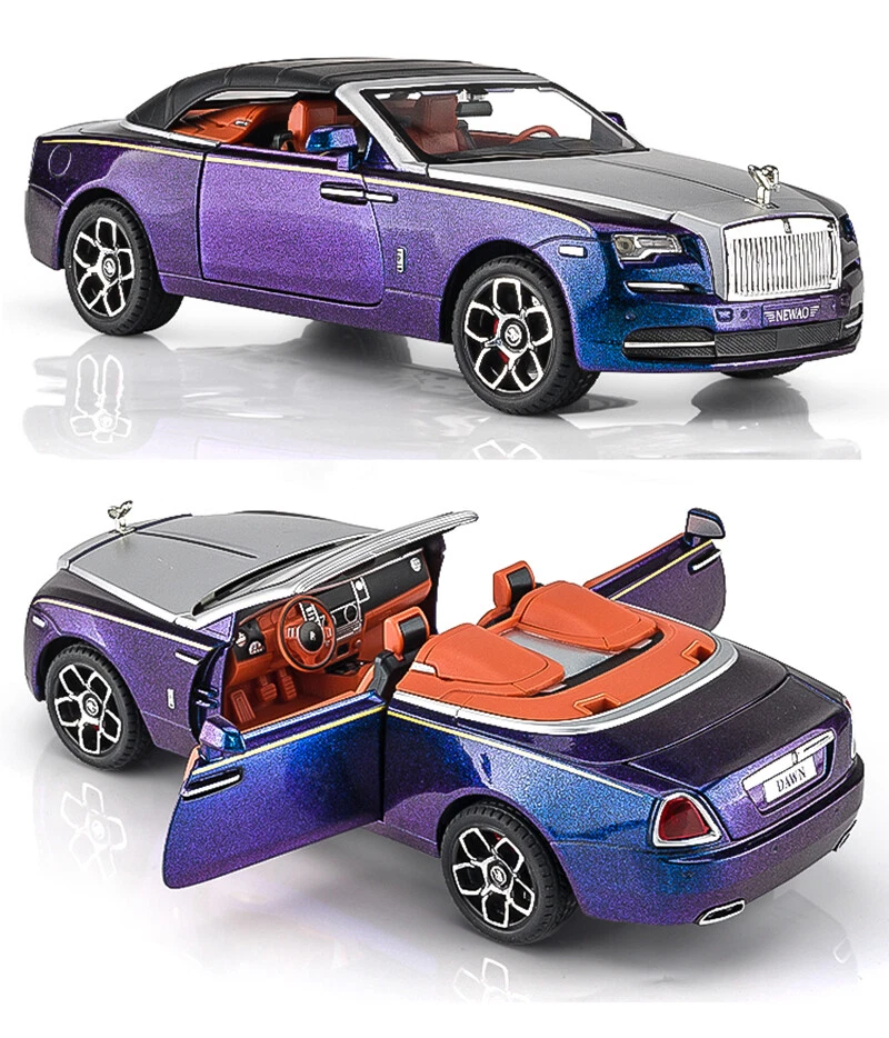 1/24 Scale Rolls-Royce Dawn Diecast Model Car Toy Collectible Sound Light  Gifts