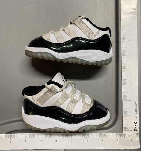 Nike Air Jordan Retro 11 Low “Emerald”505836-145 Toddler Baby Boy Shoe Size 4C - Picture 1 of 7
