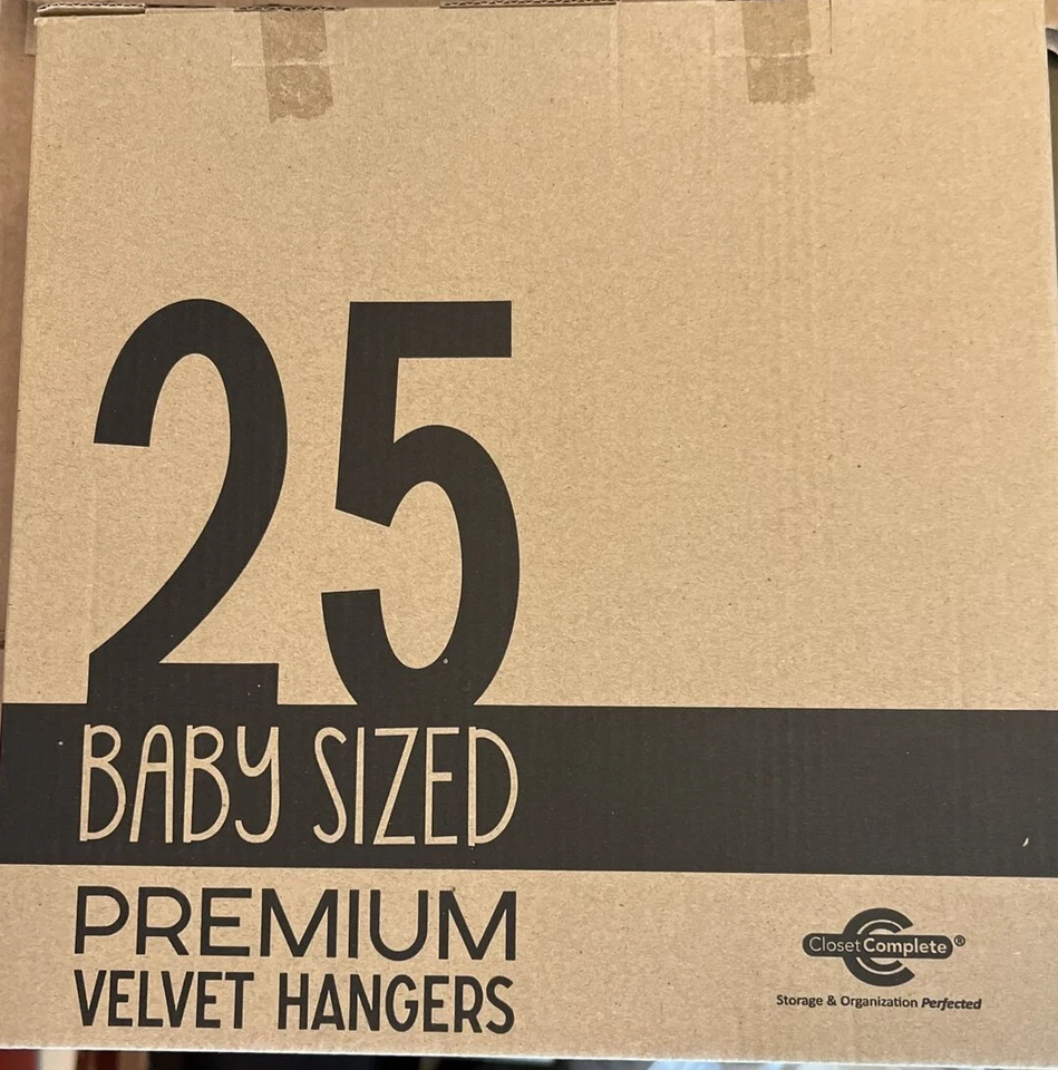25 perchas completas de terciopelo para bebé para armario, calidad premium, peso verdadero pesado, rosa Foto 2 de 2