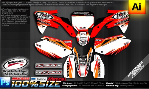 Maxcross Design Graphic kit Full Decal Sticker FOR HONDA 2007-2025 CRF150R - Picture 2 of 2