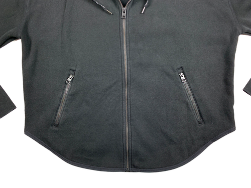 Athleta Cozy Karma Black Jacket Hoodie Full Zip Plush Lined Size Medium - Nice! - 第 4/9 張圖片