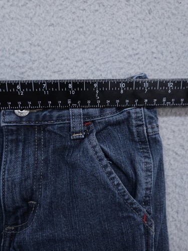 WRG Wrangler Jeans Co Boys Size 6 Regular Cargo Straight Leg Blue Denim Vintage - Picture 6 of 9