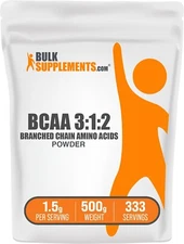 BulkSupplements BCAA 3:1:2 Powder 500g - Branched Chain Amino Acids - BCAAs