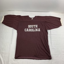 Vintage University Of South Carolina Jersey Adult Large Red 1960s Shirt College