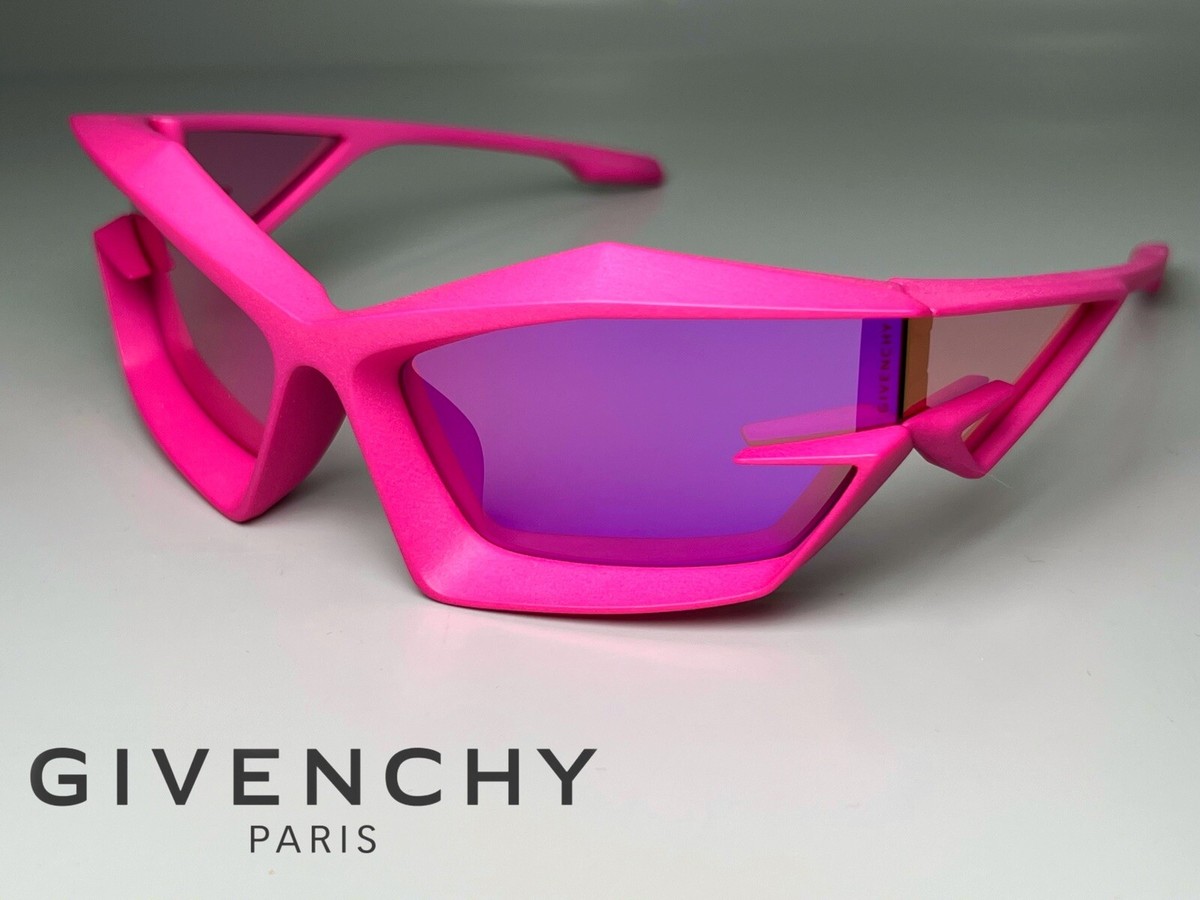 Givenchy GV40049U 66A Shiny Red Shield Sunglasses 69mm Brand New GIVENCHY Sunglasses GV40049I Shield Pink Acetate  main image 3