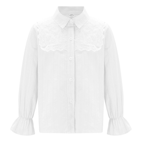 Kids Girls Shirts Turn-Down Collar Blouse Floral T-Shirt Casual Tops Princess - Picture 12 of 20