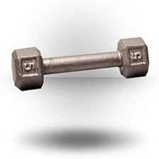 Body-Solid Cast Iron Hexagon Dumbbell, Hand Weights For Men and Women