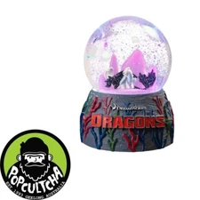 How to Train Your Dragon - Toothless & Light Fury Light-up Snowglobe "New"