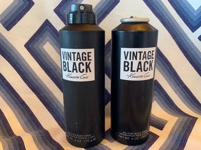 Kenneth Cole Vintage Black Body Spray 6oz (2 Pack) Read Description | eBay