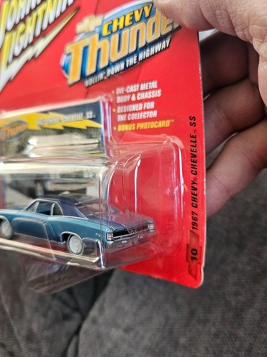 🔥 JOHNNY LIGHTNING CHEVY THUNDER '67 CHEVROLET CHEVELLE SS WHITE LIGHTNING RARE - Picture 3 of 7