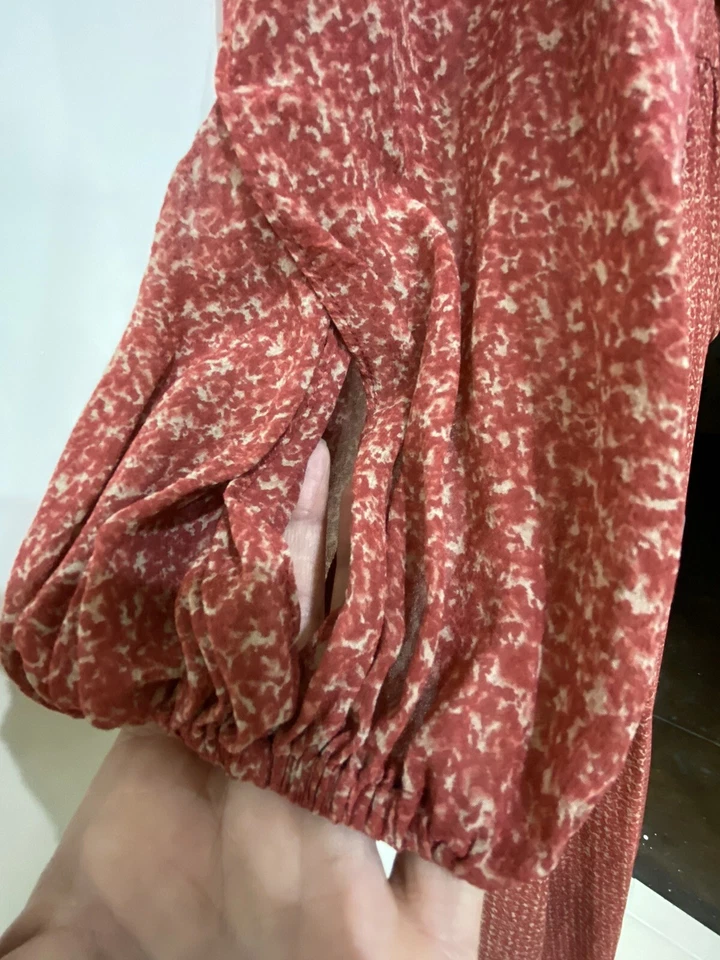 Maxi Vestido Blusa Rachel Zoe Olivia Talla 4 Propietario Privado ¡Nunca Usado! Foto 3 de 4