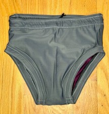 Pro Wrestling Trunks All Grey Sz. 30-32 Small Stretchy Spandex