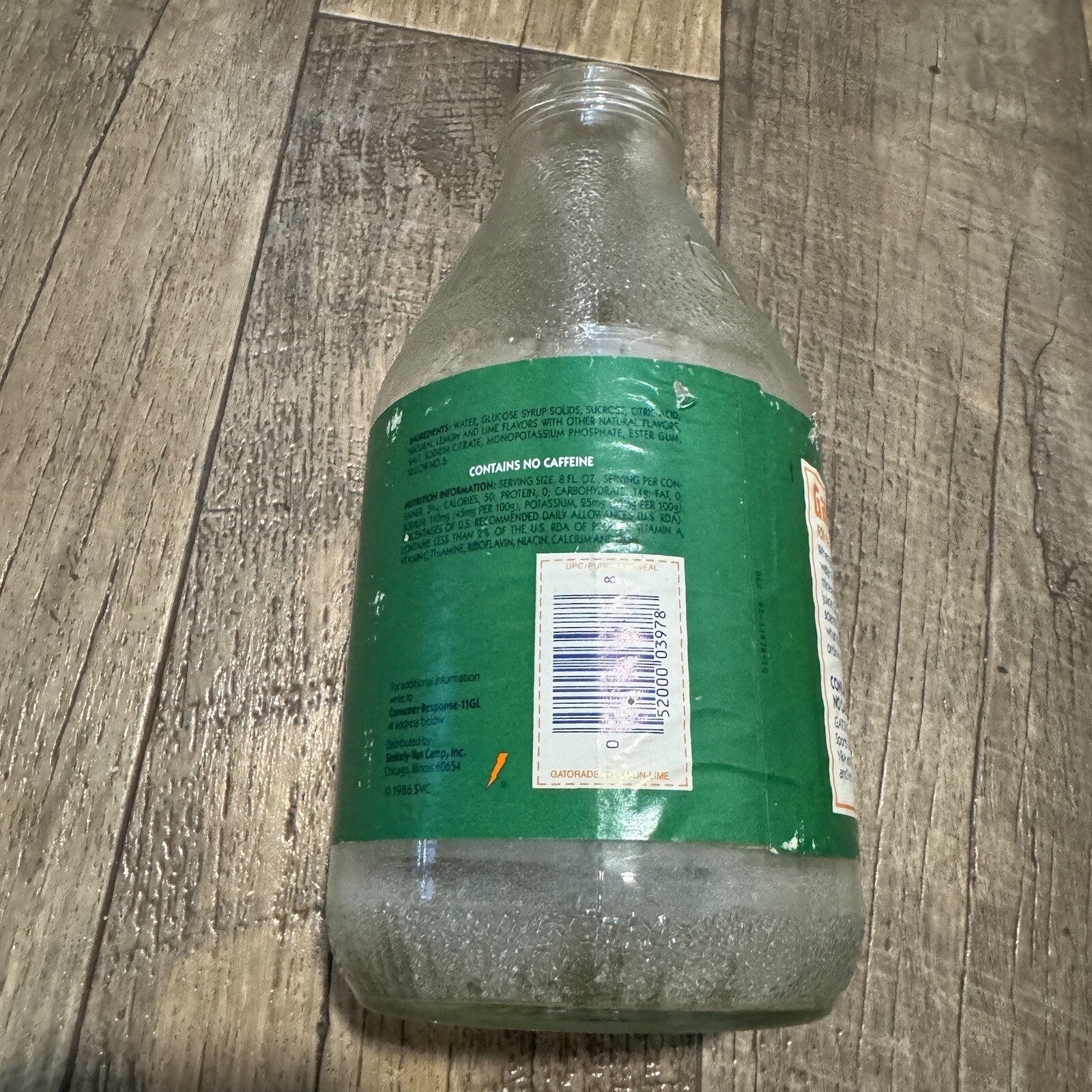 Vintage Gatorade Glass Bottle 1980 32 oz. EMPTY! No Cap eBay