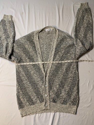 Ruffian Mens Long Sleeve 4 Button Sweater Cardigan Large - Picture 3 of 10