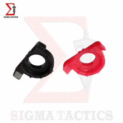 New Shock Buffer Recoil Tamer Pair For Glock 17, 19, 22, 23, 31, 32 Gen 1-3 – Red/Black Polymer 9 thumbnail image