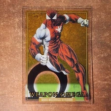 4-12-11 PWE . 2024 1992 marvel masterpieces platinum #96 weapon omega clear cut
