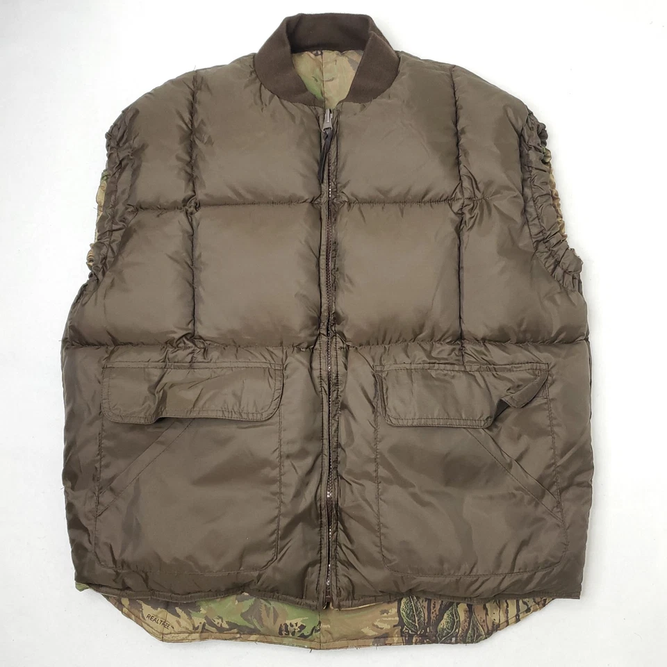 Мужской охотничий жилет Cabela's Realtree большой гусиный пух куртка кора дерева камуфляж - Изображение 2 из 4