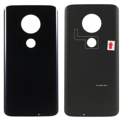 Back Battery Cover Compatible With MOTOROLA MOTO G7+ PLUS Black Replacement