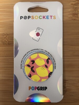 PopSockets Phone Grip Lemon Drop PopGrip PopSocket With Swappable