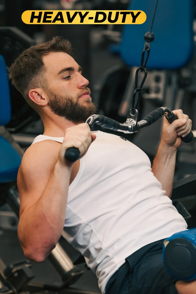 Lat Pulldown Bar - 30 Inch Ez Curl Bar Cable Attachment - Cable Attachment - Image 2 of 4