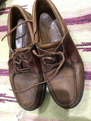 Cole Haan Country Brown Leather Moc Toe Oxford Dockside Shoes Mens Size 8.5 B Cole Haan Country Brown Leather Moc Toe Oxford Dockside  main image 4