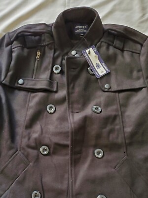Men's Coat Double Breast AOWOFS Size XLarge 