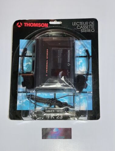 Walkman Thomson TK 23 - Cassette Player Stereo Neuf Blister Rigide Rétro RARE - Afbeelding 1 van 4