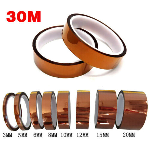 High Temperature Polyimide Heat Resistant Tape Adhesive Kapton Film Insulation - Picture 1 of 27