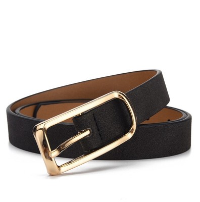 Women's PU Belt Women's Fashion, Simple Casual Versatile Pin Buckle Belt