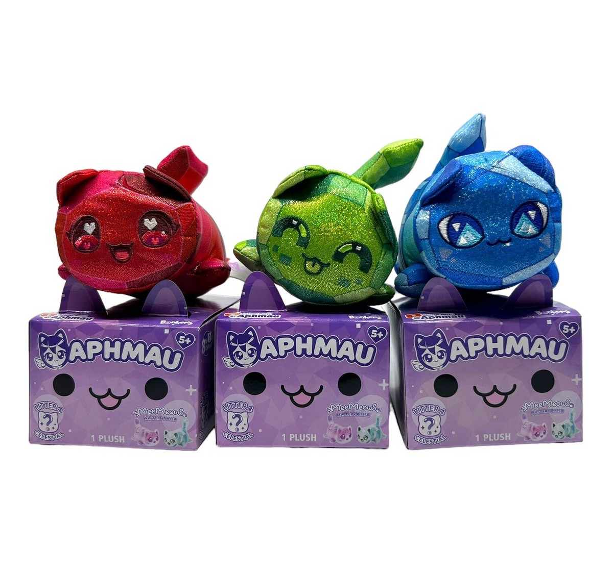 mewmeowページ Aphmau Meemeows Litter 4 Celestial Gem Lot Of 3 Sapphire