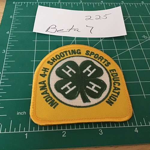 Iron on patches vintage Indiana 4-h State Shooting