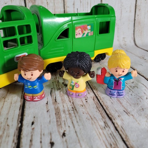 Fisher Price Little People Friendly Passengers Train 3 Figuren SOUND LIGHTS WORK - Bild 2 von 9