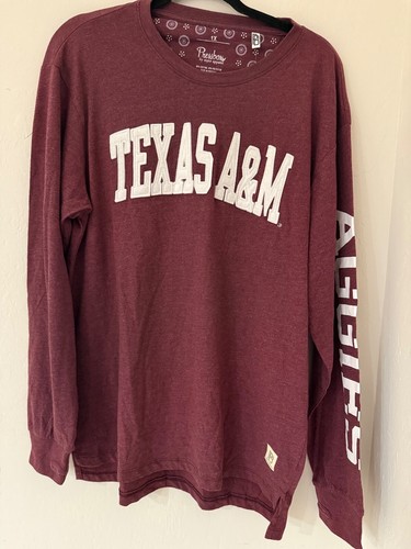 Texas A&M Aggies Pressbox Women's Long Sleeve T-Shirt- Size 1X New w/Tags-( 1X)