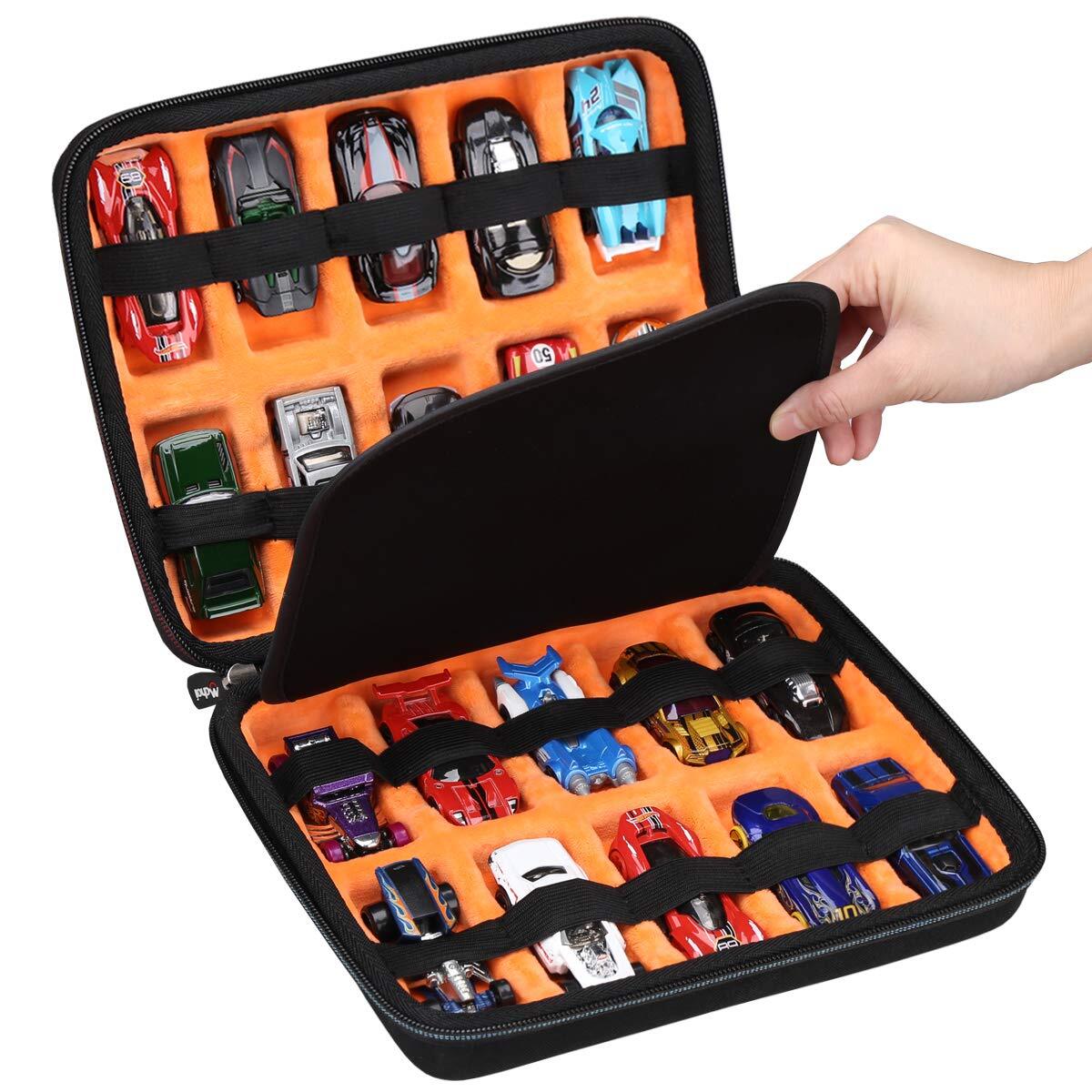 Hot Wheels Case Storage for 20 Cars, Toy Car Organizer for Your Match Case Only