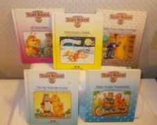 VINTAGE 5 TEDDY RUXPIN and GRUBBY STORY BOOKS