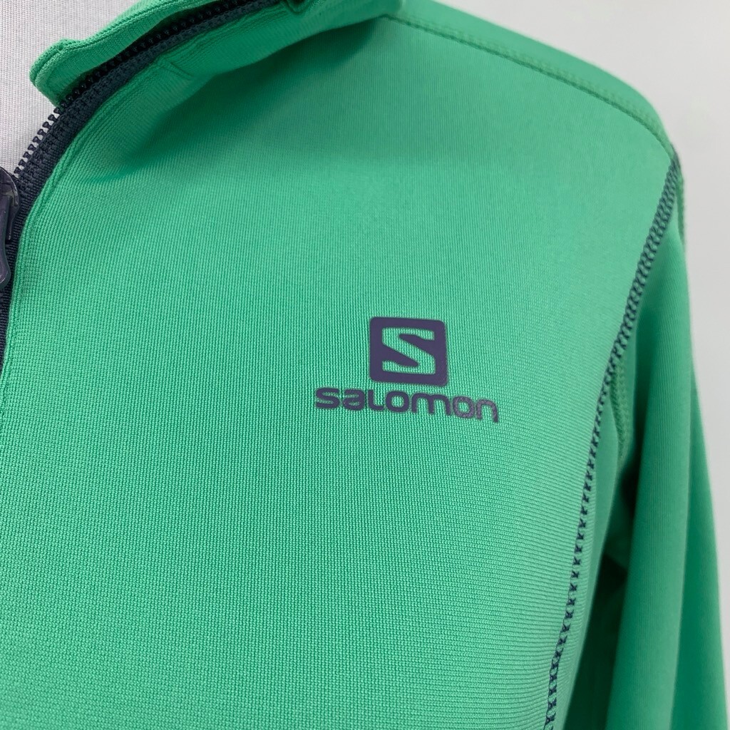 Giacca Salomon donna S Small Shamrock Acti Therm full zip foderata in pile tasche