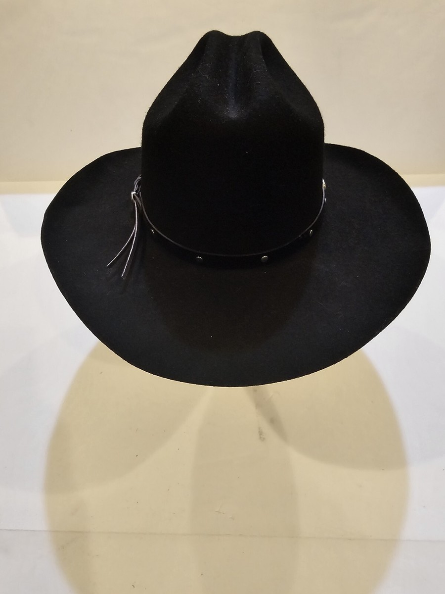 Eddy Bros ウールカウボーイハット 黒約57cm / Black Hat Vintage Eddy Bros 100% Wool Black Cowboy Hat WPL 4384 - Size 6 7/8