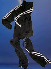 Adidas Mixed Track Set Jacket 6x Pants 7x Kids 2 Piece Warm Up Suit Full Zipper