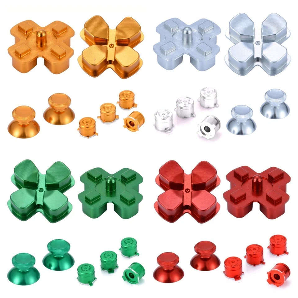 Alu Bullet Buttons für PS4 Controller Thumbsticks Tasten Knöpfe Modding Set  - Bild 2 von 4