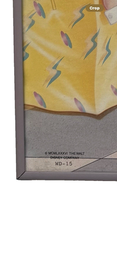 Vintage 1980's Disney Minnie Mouse & Daisy Duck Ice Cream Disney Framed 16"x20" - Picture 6 of 7