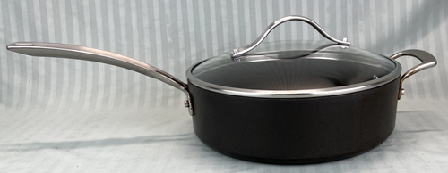 Kirkland Signature 5 qt Nonstick Anodized Sauté Pan with helper handle & lid