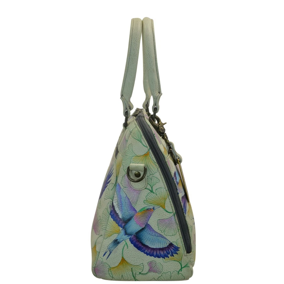 Bolso Anuschka OFERTA #606-WHP "WINGS OF HOPE" Cremallera Alrededor Conv 11"x10"x5.5" Nuevo con Etiquetas Foto 3 de 4