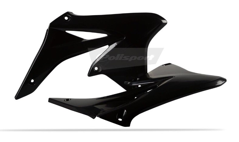 Ouies de radiateur Polisport noires pour motocross Suzuki RM-Z 250 de 2010 à 2018