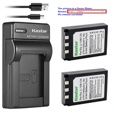 Kastar Battery Slim Charger for Olympus Li-10B Li-12B Li-10C Stylus 410 Digital