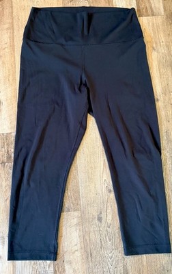 90 Degree by Reflex Women s Interlock Everyday Crop Tight Leggings XL Black